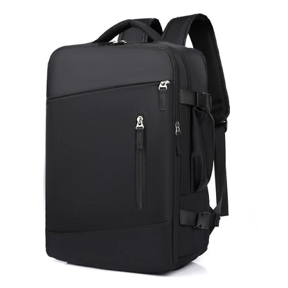 Large-capacity Oxford Travel Backpack, Men's And Women's Simple Leisure Backpack, Independent Shoe Compartment, Usb Interface