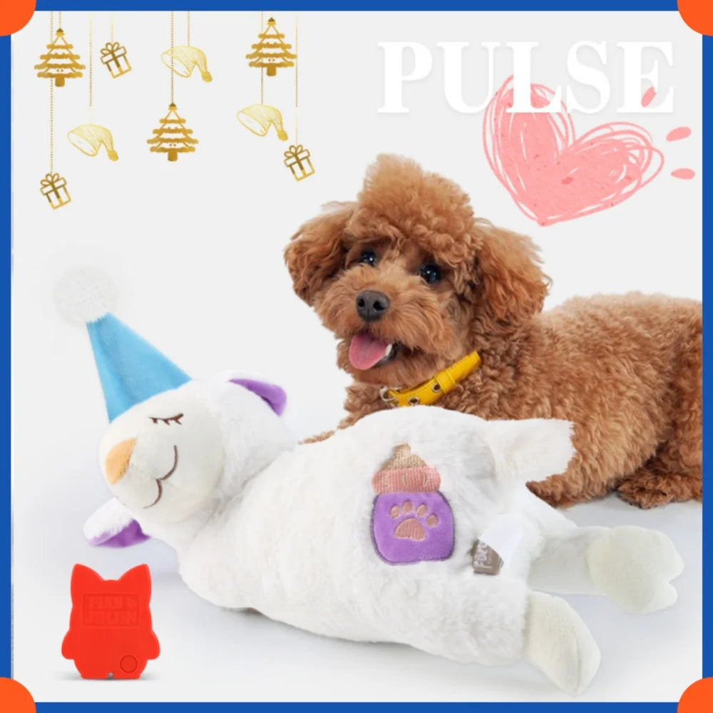 Plush Puppy Heartbeat Toys, Birthday Gifts, Rich Dog Puzzle Toys, Behavior Training, 16 Christmas
