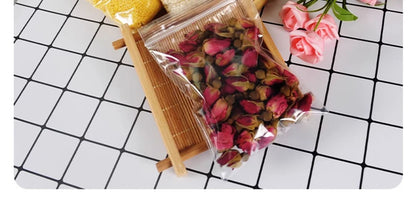 100 Pcs/Pack 5-12 Wire Self Seal Clear Plastic Poly Resealable Ziplock Bags Food Storage Fresh Package Reclosable Multi Size