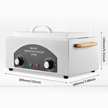 High Temperature Cleaning Box with Timer Dry Heat Sterilizer For Sundry Beauty Hair Nail Metal Tools With Handle