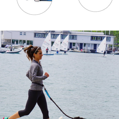 Hand Free Dog Leash for Pet Walking Running Jogging Adjustable Dog Leash Waist Belt Chest Strap Traction Rope Dog Accessories