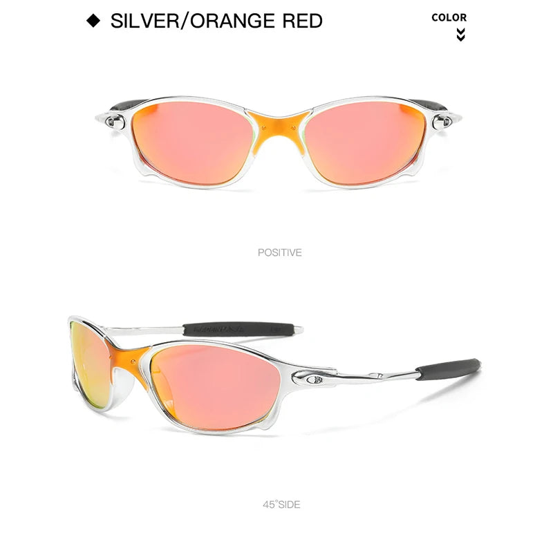 Colorful Sport Sunglasses Sun Glasses Goggles UV400 Windproof Sunglasses For Men Women Retro De Sol Masculino