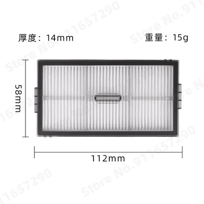 Roborock Saros 10R Spare Parts Main Side Brush Hepa Filter Mop Cloth Dust Bag Accessories Robot Vacuums Kit