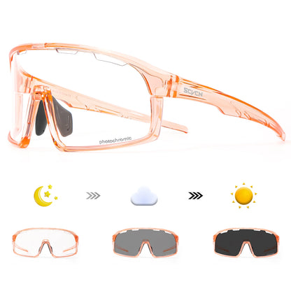SCVCN Photochromic Cycling Glasses Hiking Drive Bicycle Sports Sunglasses Outdoor Running Sunglasses Men MTB Road Bike Glasses