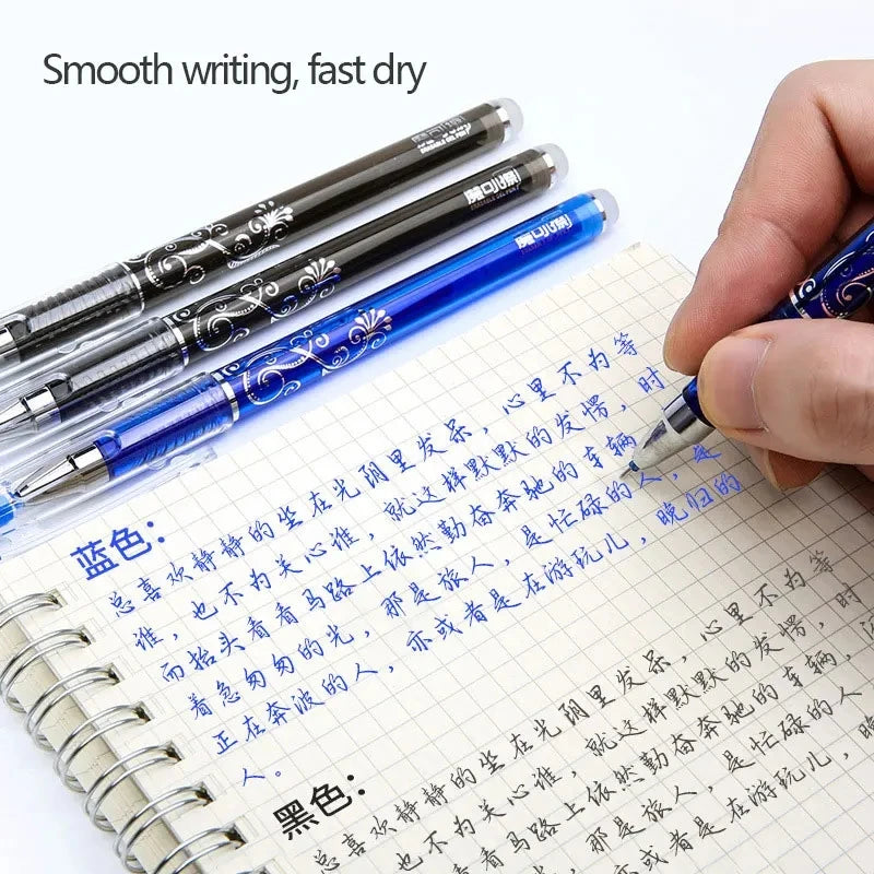 Erasable Gel Pen Set Ballpoint Pens Rod 0.5mm Refills Muti-Colors Ink Washable Handle Stationery School Office Writing Supplies