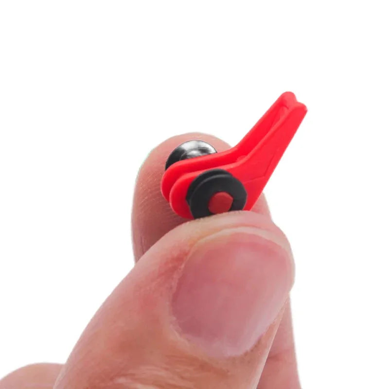 10PCS Fishing Bait Holder Hooks with Safety Keeper Plastic Lure And 2 Rubber Rings Fishing Rod Pole Tackle for Angling