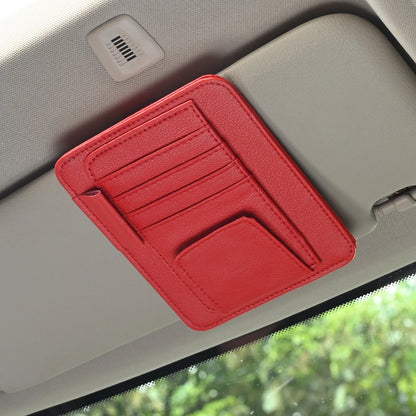JFBONIN Car Visor Organizer Multi-Pocket Pouch Bag Card Glasses Storage Holder Scratch-resistant Auto Visor Holder For Car
