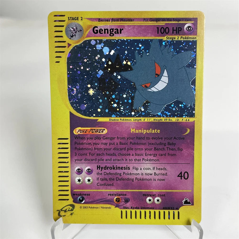 Holographic PKM Collection Cards PTCG Proxy Card Blue Core Paper Card Kids PKM Charizard/Dragonite/Umbreon