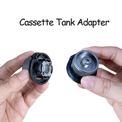 Gas Saver Plus Gas Burner Adapter Aluminum Alloy Convertor Shifter Refill Flat Tank Conversion Adapter Camping Gas Adaptor Valve