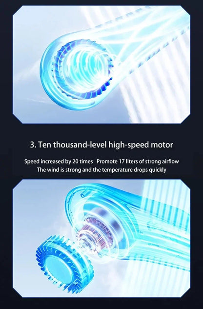 Lenovo Hanging Neck Fan USB Portable Small Bladeless Lazy Person Hanging Neck Charging Silent Cooling Air Conditioning Outdoor
