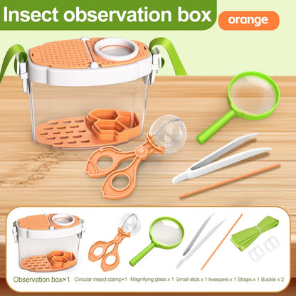 Novel Insect Observation Box Outdoor Collection Telescope Tadpole Butterfly Silkworm Biological Experiment Capture Tool