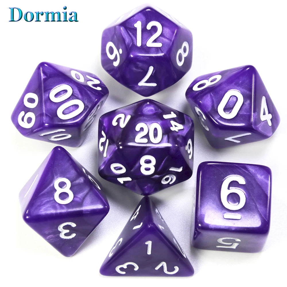 Custom Dice DND Marble Dice Various Colours Available And Beautiful Marble Effect Pearl Veins Effect For Party Roll Playing Game