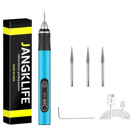 JANGKLIFE USB Cordless Rotary Tool Kit Woodworking Engraving Pen DIY For Jewelry Metal Glass Mini Wireless Drill