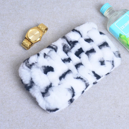 Women Handmade Stretch 100% Real Rabbit Fur Scarf Knit Genuine Rex Rabbit Fur Headbands Girls Natural Rabbit Fur Ring Scarves