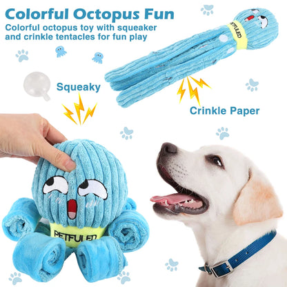 Valentine'S Day Dog Enrichment Toys，Octopus Dog Toys，Dog Snuffle Toy，Helps pets eat slowly, Dog Puzzle Game Interactive Toy