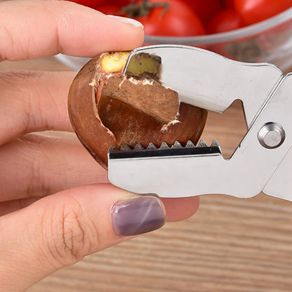 Stainless Steel Chestnut Clip Multifunctional Walnut Plier Chestnut Cut Scissors Walnuts Nuts Opener Clip Kitchen Gadgets