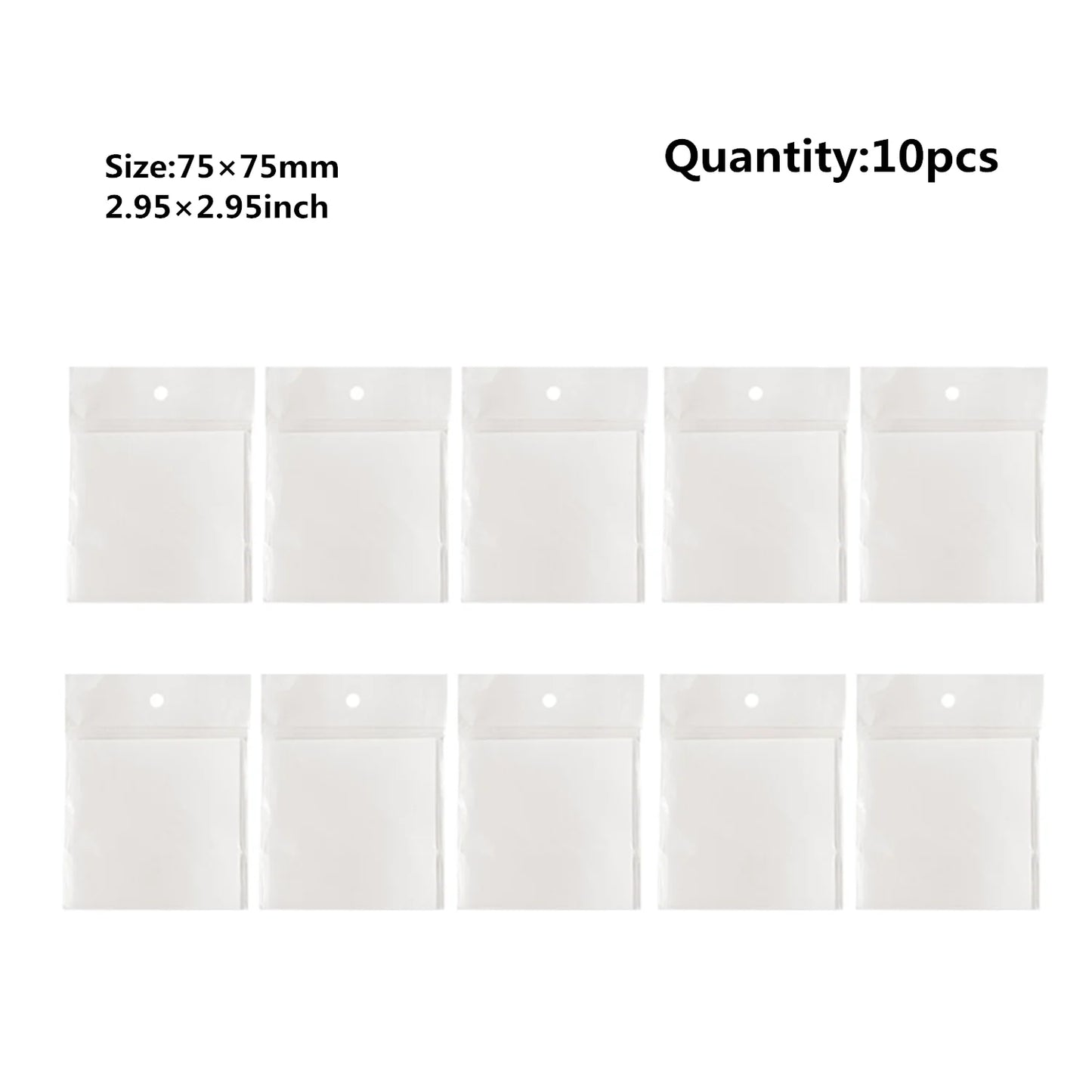 50 Sheets Transparent Sticky Note Pads Waterproof Self-Adhesive Memo Notepad School Office Supplies Stationery