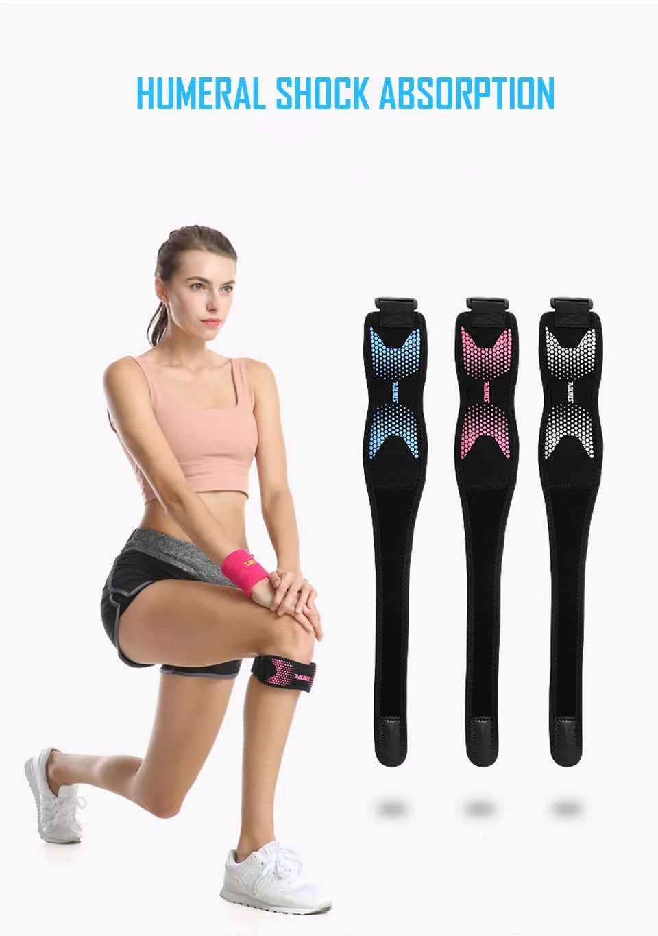 AOLIKES 1PCS Knee Braces for Knee Pain,Patella Knee Support Strap,Adjustable Patellar Tendon Stabilizer Band for Basketball