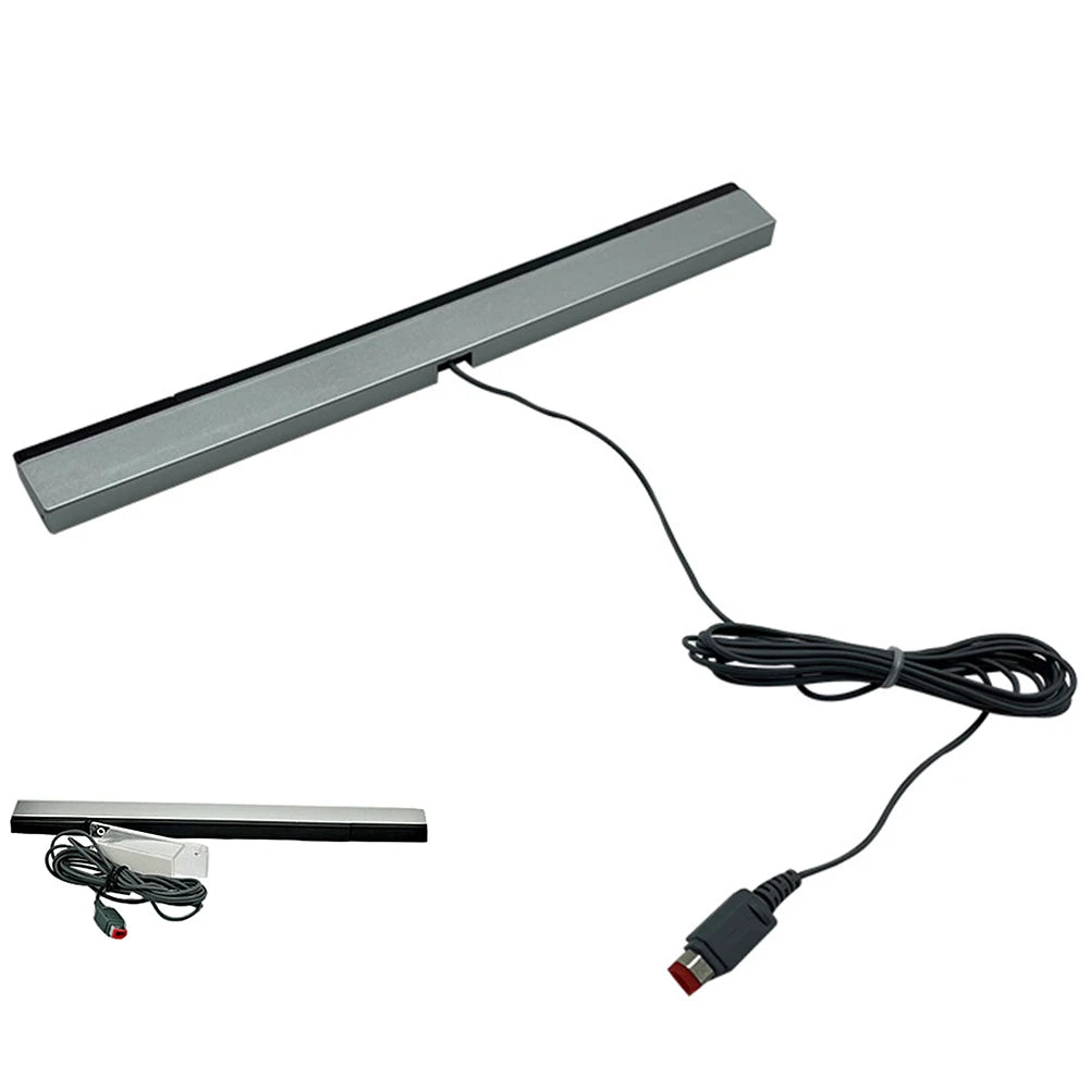 Wired Motion Sensor Receiver with Extension Cord Remote Infrared Ray IR Inductor Bar Wired Remote Sensor Bar for Nintendo Wii