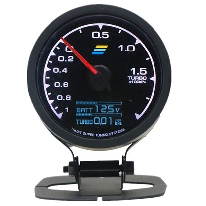 62mm GReddi LCD Digital Display Car Gauge Oil Pressure Oil Temperature Water Temperature Voltmeter Boost Gauge