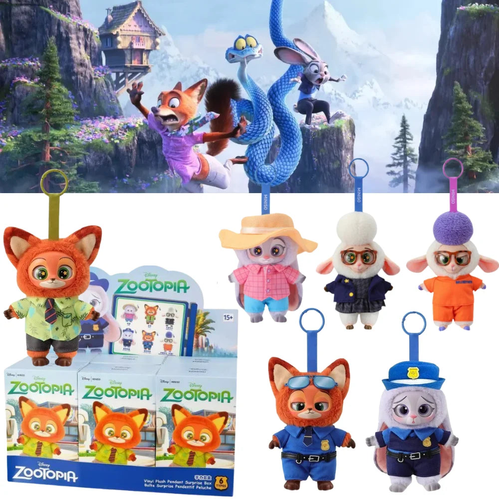 Original Zootopia2 Blind Box Nick Judy Action Figure Plush Vinyl Doll Mystery Surprise Box Anime Figures Cartoon Collection Toy