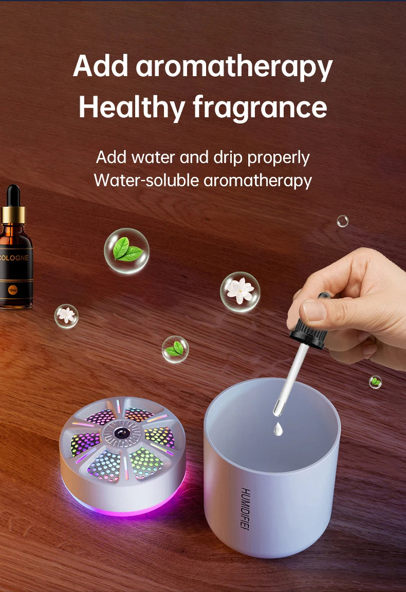 180ML mini air humidifier aromatherapy diffuser essential oil aromatherapy spray household bedroom car mounted mute humidifier
