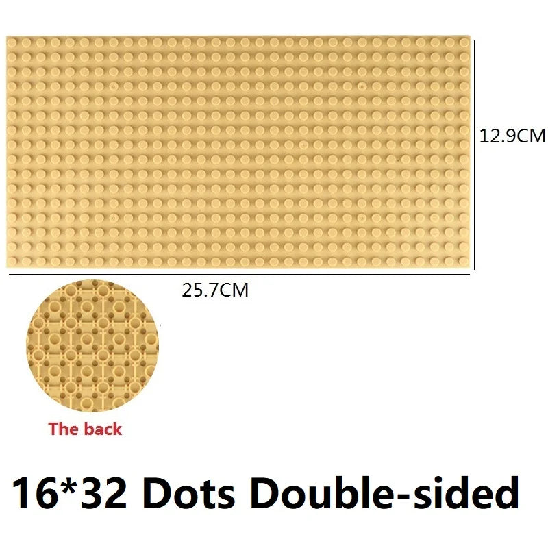Single Double Sided Classic Base Plates Blocks Plates  32x32 16x16 16x32 Dots DIY Simulated scene Building block base Toy