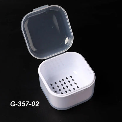 Portable Alcohol Disinfection Filter Cleaning Box Nail Art Drill Bits Grinding Head Disinfection Box Manicure Sterilization Tool