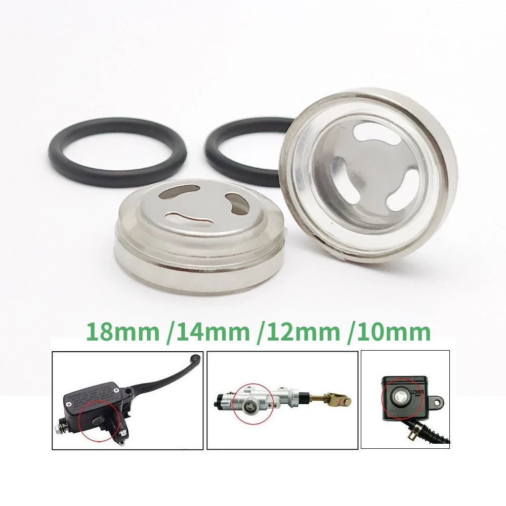 18mm/14mm/12mm/10mm Master Brake Cylinder Reservoir Sight Glass Motorcycle Dirt Bike Gasket