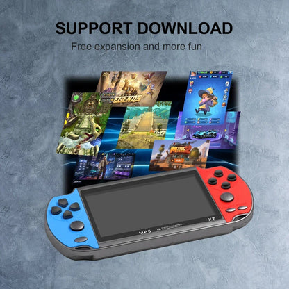 GAMINJA X7 4.3inch Built-in 9000+ Games Handheld Game Console TFT Screen Video Game Player HD Game For GBA GBC NES GBC