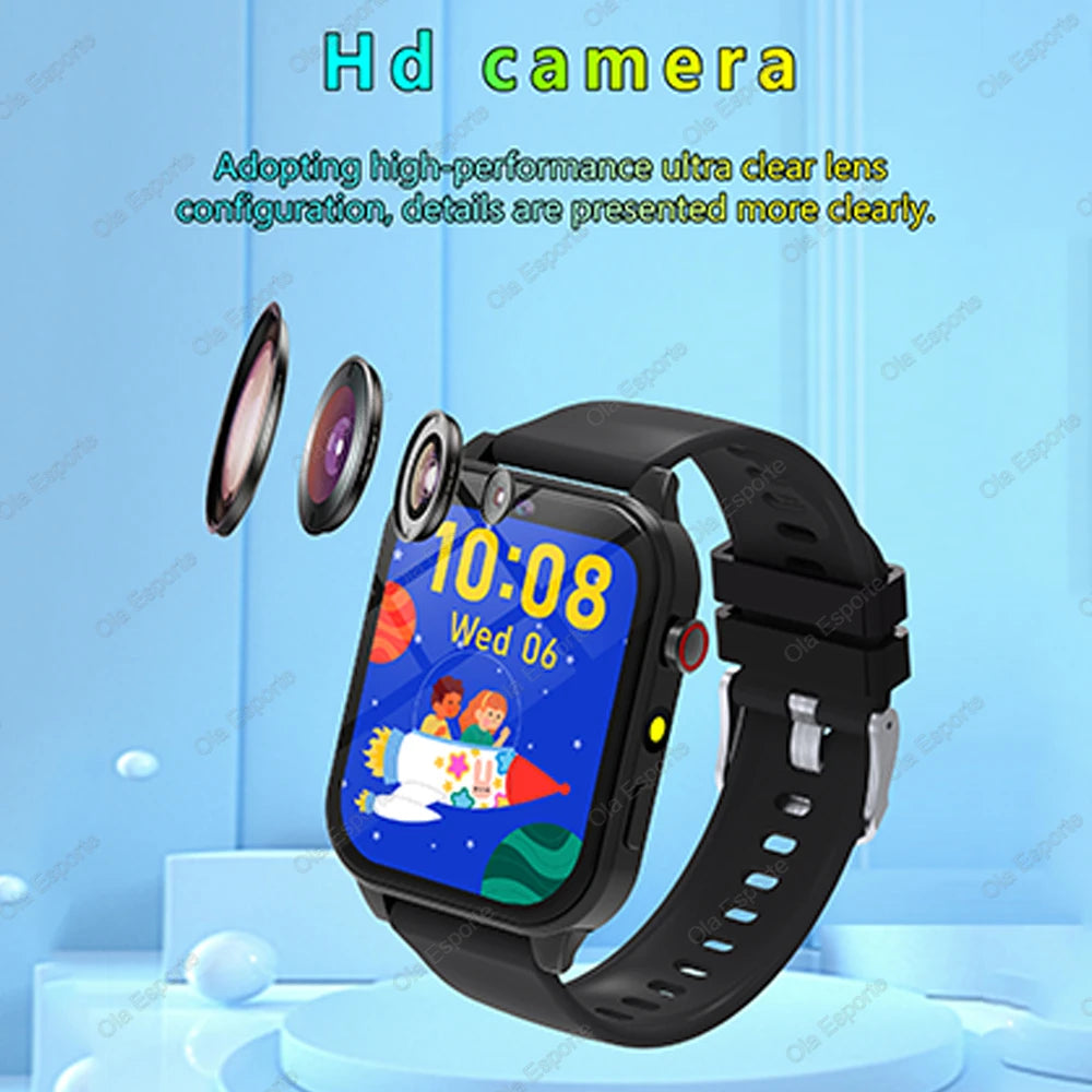 2026 New Kids Camera Smart Watch For Kids Games Sleep Monitor Flashlight Alarm Clock Boy Girl Gift Children Partner Smartwatch