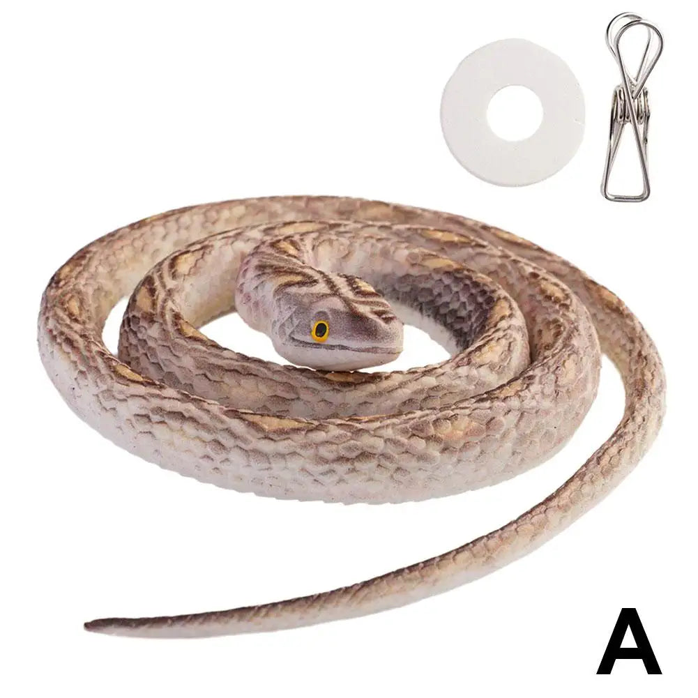 70cm Fake Large Rubber Snake With Line Simulation Prank Toy Realistic Lifelike Scare Prank Gag Gift Joke Toys For Kids Y2W4