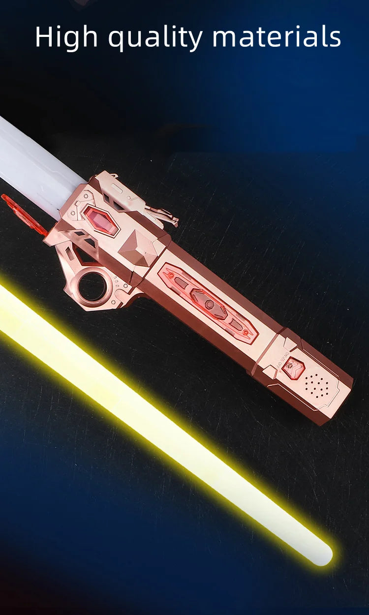 Lightsaber Children's Toy Laser Sword Star 2 in 1 Flash Stick Fluorescent Stick hair Light Saber Children's Toy Sword RGB  Light