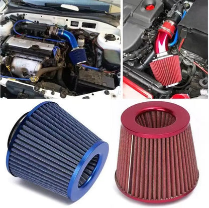 76MM 3 Inch High Flow Cold Air Intake Filter Universal Induction Kit Car Accessories Vehicles Air Filters Sport Power Mesh Cone