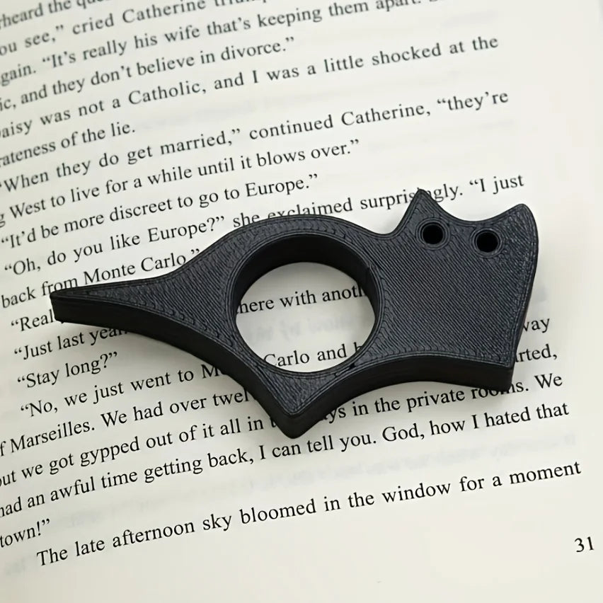 Ergonomic Cat-Shaped Thumb Bookmark  Reading Aid  Page Holder  Prevents Hand Pressure, Sweat, and Slipping