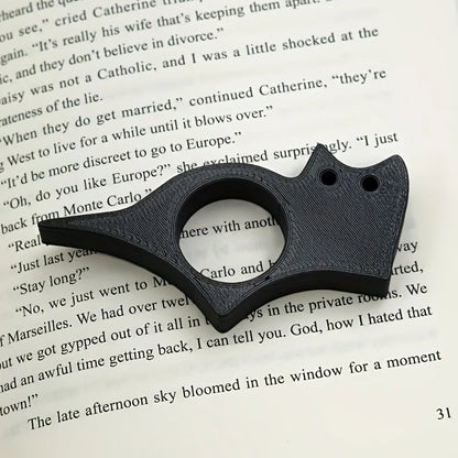 Ergonomic Cat-Shaped Thumb Bookmark  Reading Aid  Page Holder  Prevents Hand Pressure, Sweat, and Slipping