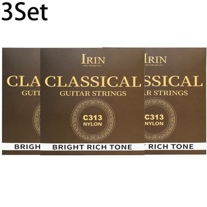 6 Pcs Strings Classical Guitar Strings Black Clear Nylon Guitarra Strings Sliver Plated Copper Wound String Guitar Accessories