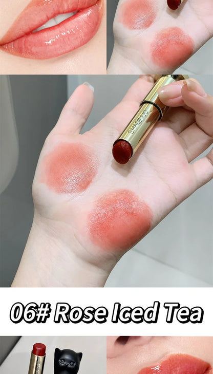 SHAQINUO Meowoqinqin Moisturizing Color Lip Balm, anti-dryness and crack fade lip lines Student Moisturizing lipstick