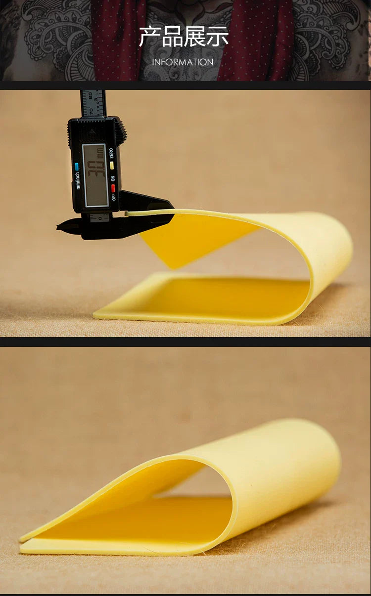 Silicone Tattoo Practice Skin Double Fake 3mm Thick A4 Big Size For Permanent Makeup Tattoo Beginner Practice Synthetic Leather