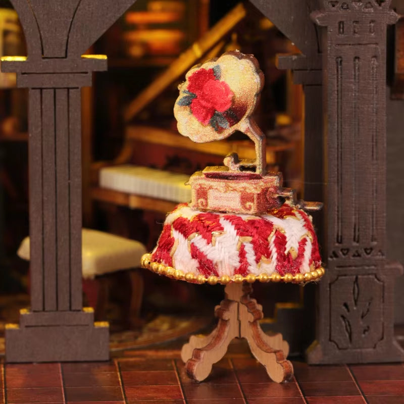 Wooden Diy Doll House Miniature Furniture Twilight Letter Coffee Home Dollhouse Handmade Model Assembly Toys Birthday Gifts