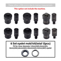 Eyelet Mold B-12Pcs