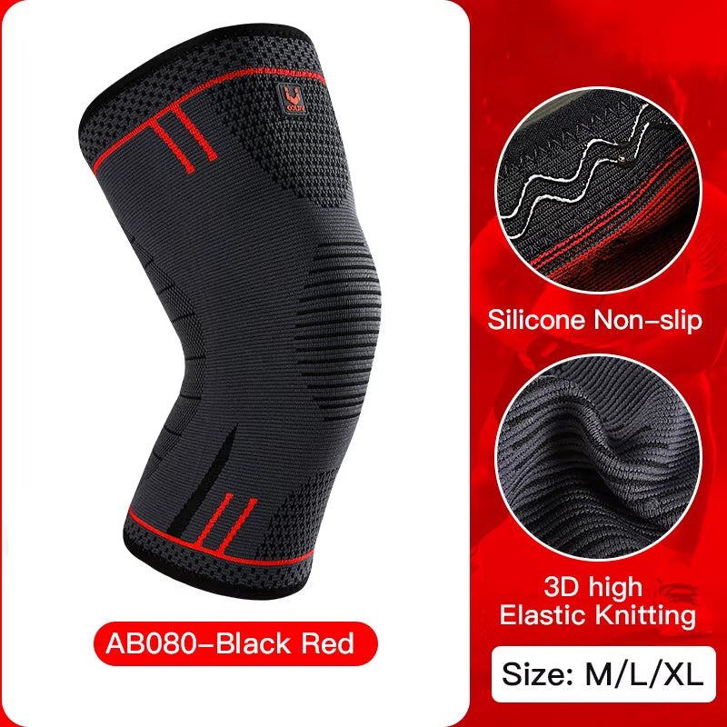 1 Pc Elastic Breathable Compression Knee Support Sleeve for Basketball Running Cycling