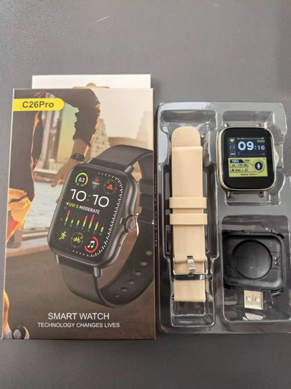 Smart Watch Android Phone 1.44''Inch Color Screen Bluetooth Call Blood Oxygen/Pressure Monitoring Smart Watch Women Men