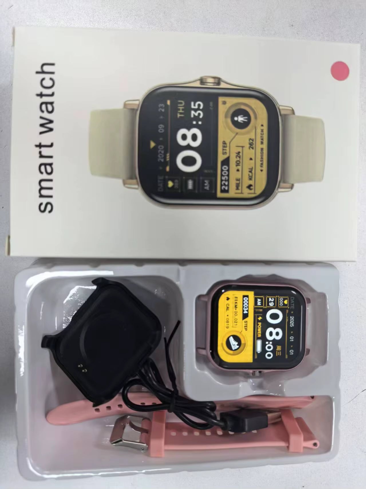 Smart Watch Android Phone 1.44''Inch Color Screen Bluetooth Call Blood Oxygen/Pressure Monitoring Smart Watch Women Men