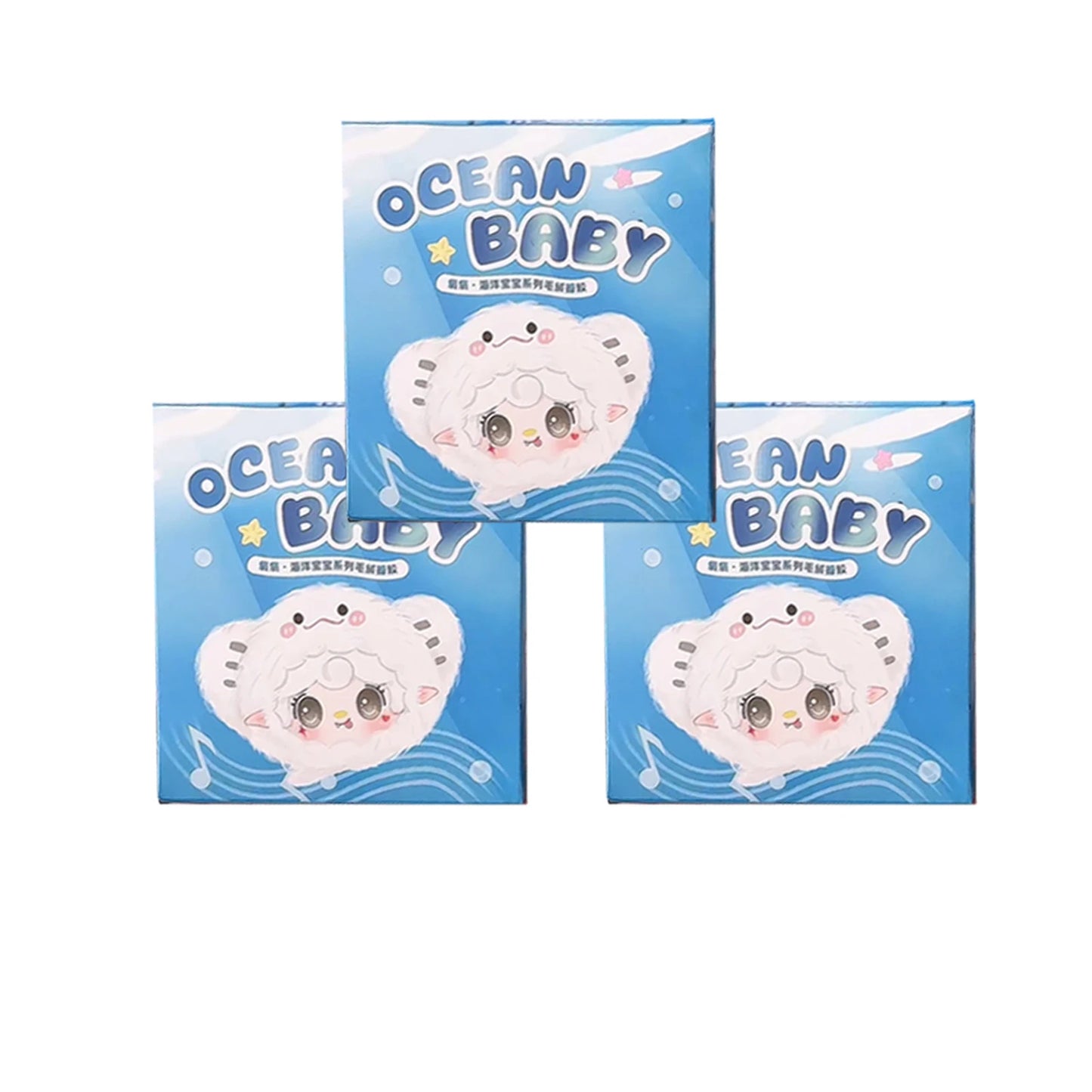 Yooki V6 Ocean Baby Series Blind Box Vinyl Pendant Plush Doll Bag Decoration Keychain Collect Toys Mystery Box Kid Birthday Gift