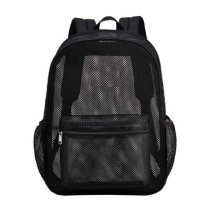 Women'S Mesh Breathable Backpack Portable Hollow Casual Outdoor Travel Storage Bag