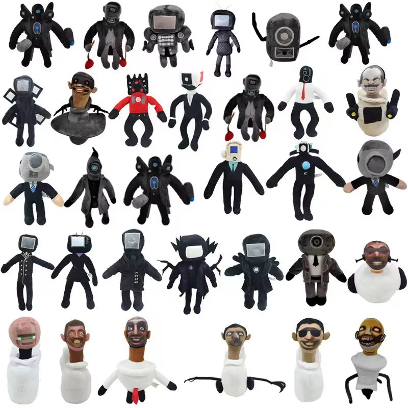 Skibidi Toilet Bosses Titan TV Man Cameraman Plush Toys for Fans and Friends Beautifully Stuffed Animals Doll Christmas Gift