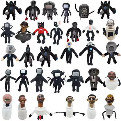 Skibidi Toilet Bosses Titan TV Man Cameraman Plush Toys for Fans and Friends Beautifully Stuffed Animals Doll Christmas Gift