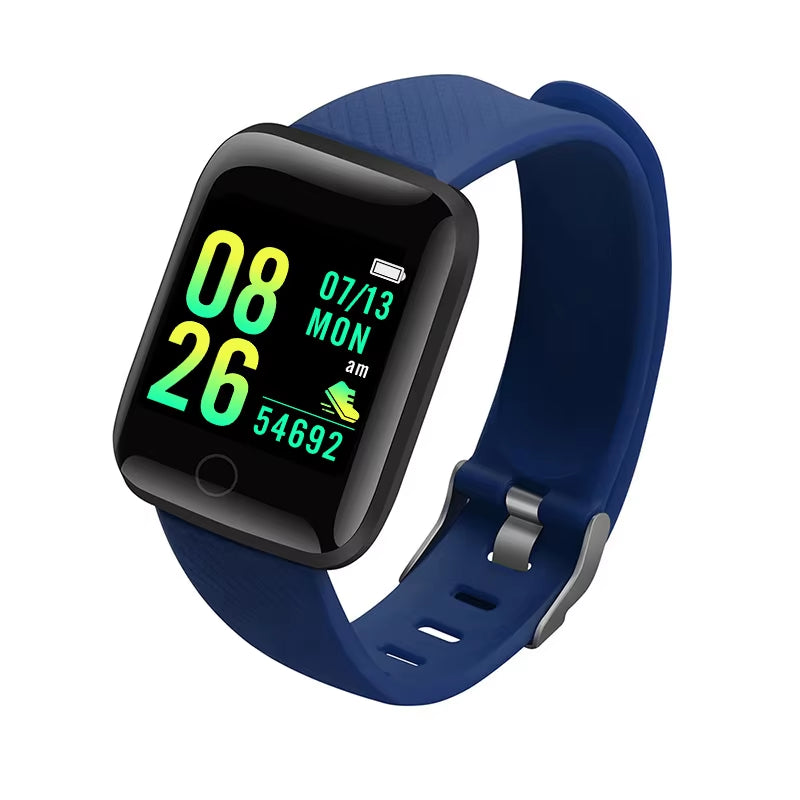 Smart Watch Sport Wristband Fitness Monitoring Track Heart Rate Call and Message Remind Men Smartwatch Woman 116 plus Clock D13