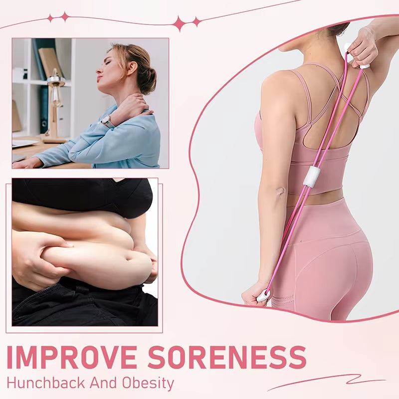 Yoga Resistance Bands Elastic Band Sports Exercise Puller 8-Shaped Chest Expander for Body Building Home Gym Fitness Equipment